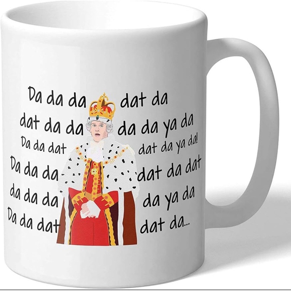 King George Chorus Funny Hamilton Musical Play‎ Coffee Mug Da Da Da Lyrics Groff